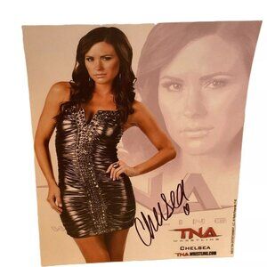 Chelsea 2010 Signed Autographed 8x10 TNA Wrestling PROMO Photo Alison Skipper